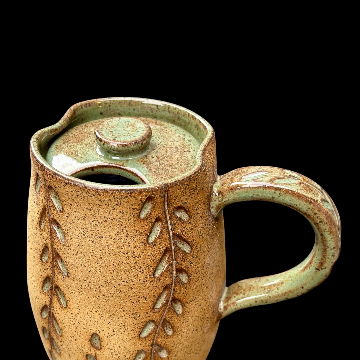 To-Go Green Leaves Mug