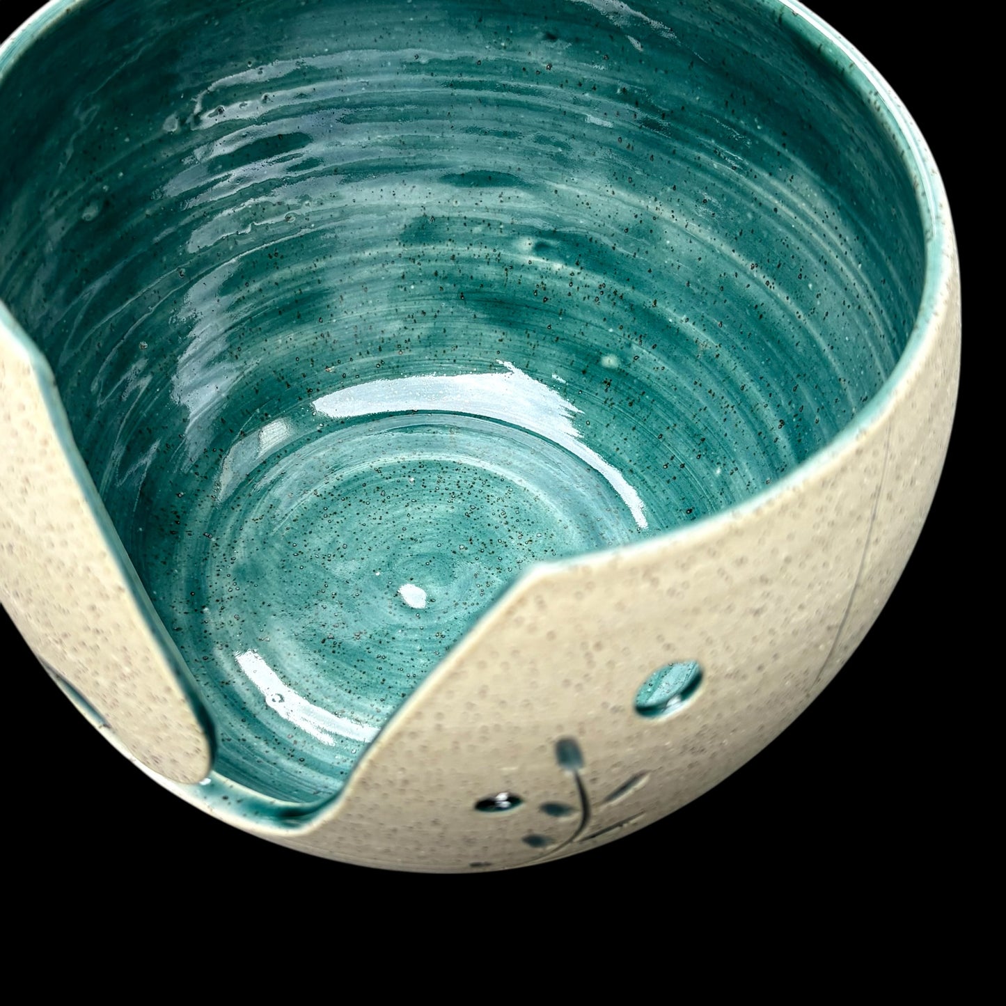 Green Leaf Yarn Bowl