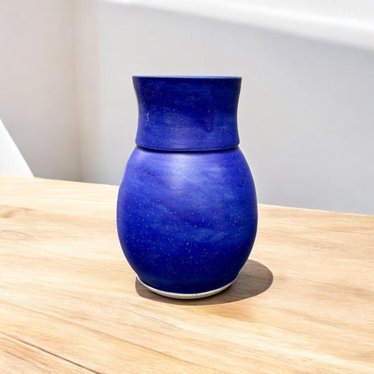Satin Blue Vase