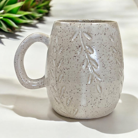 White Leaf Mug