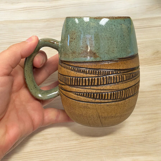 Carved Lines Mug