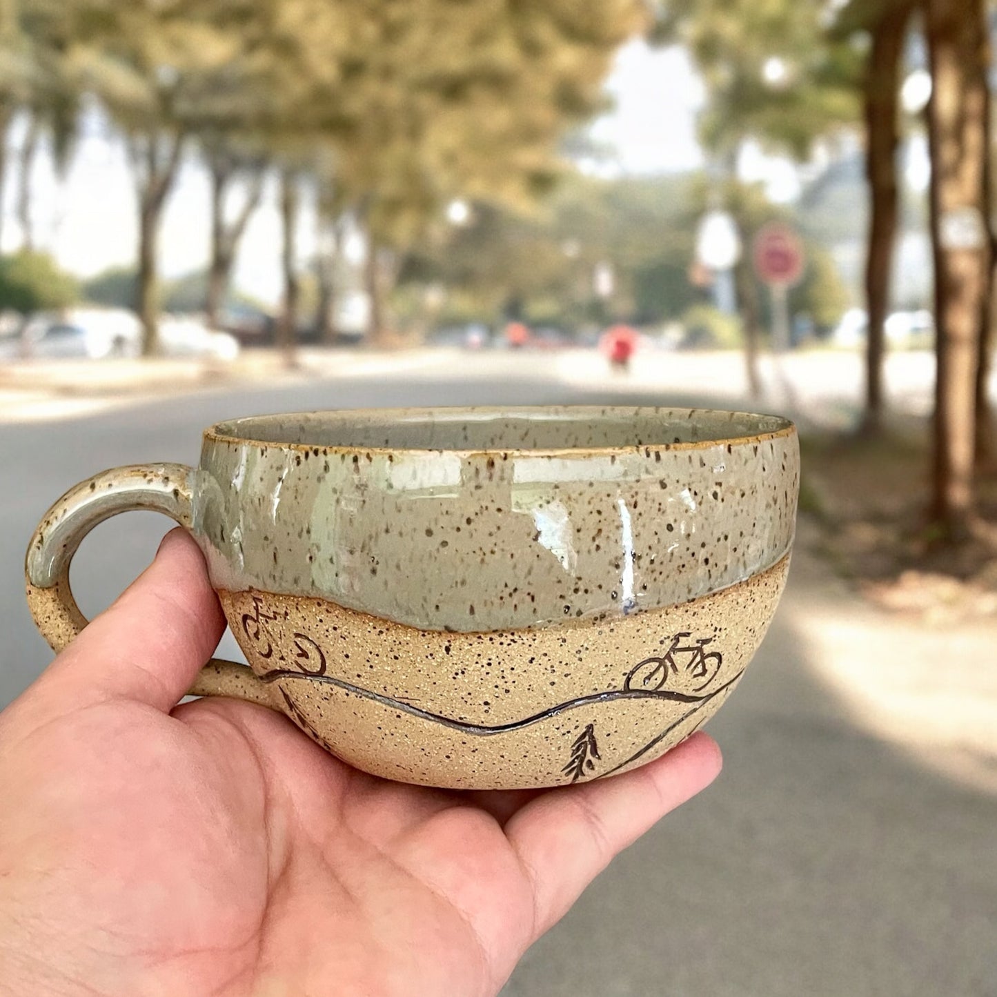 Bicycle Cappuccino Mug