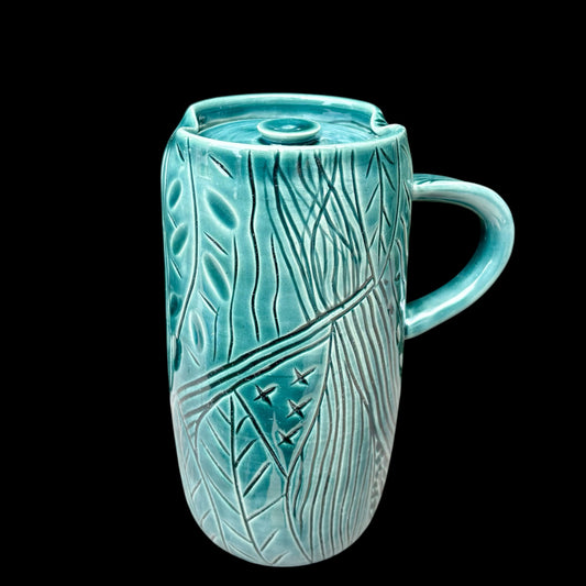 To-Go Rainforest Carved Mug