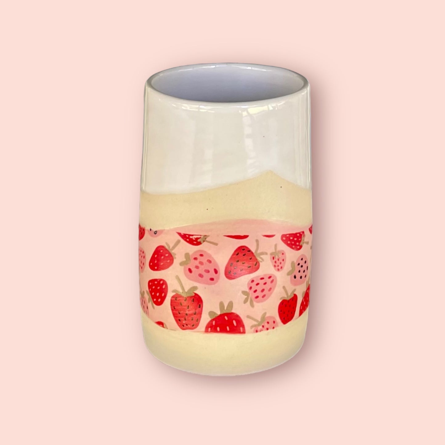 Tall Strawberry Tumbler